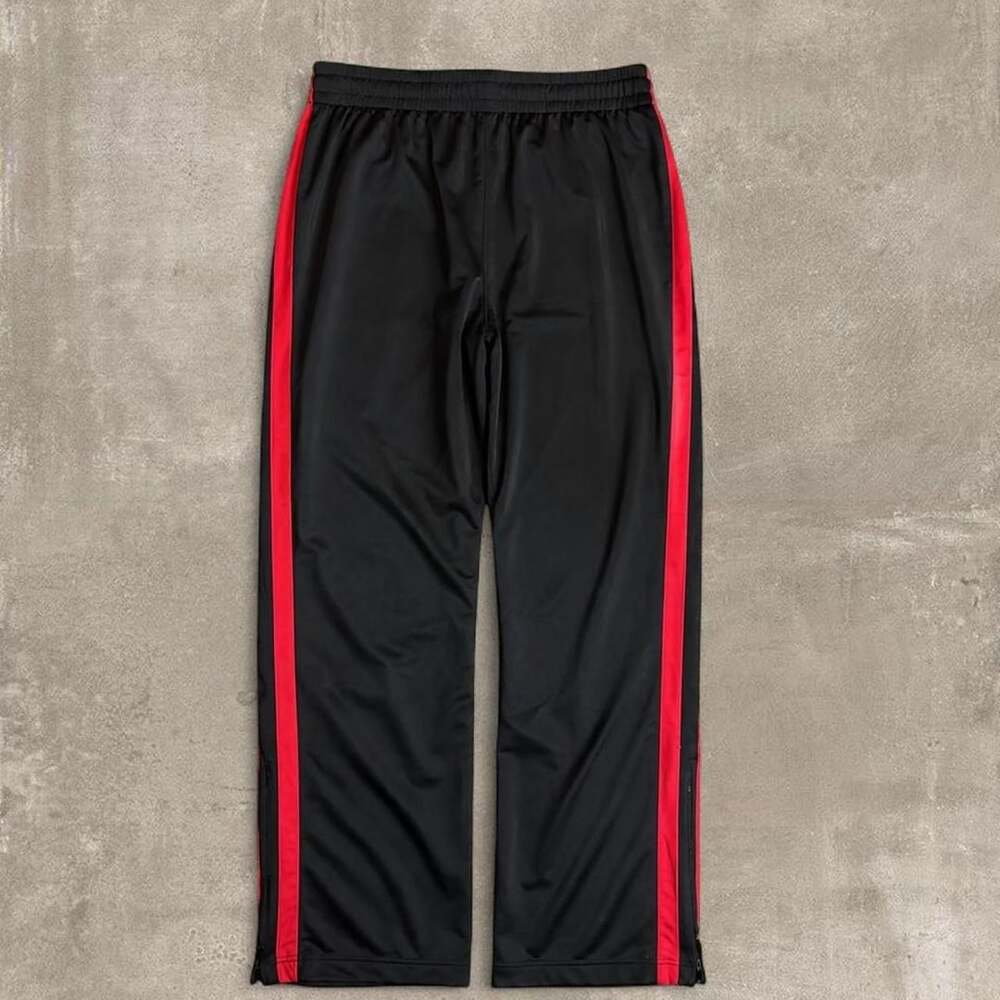 BCG Black and Red Stripe Track Pants M